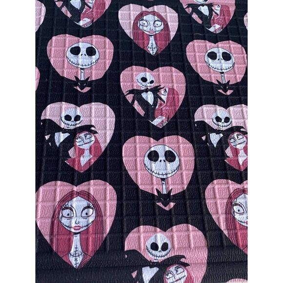 Nightmare Before Christmas Jack Sally Valentines Rubber Outdoor Mat 18x30” NEW - Picture 7 of 12